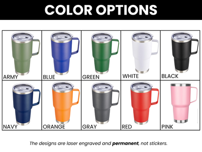 Personalized College Tumbler 30oz