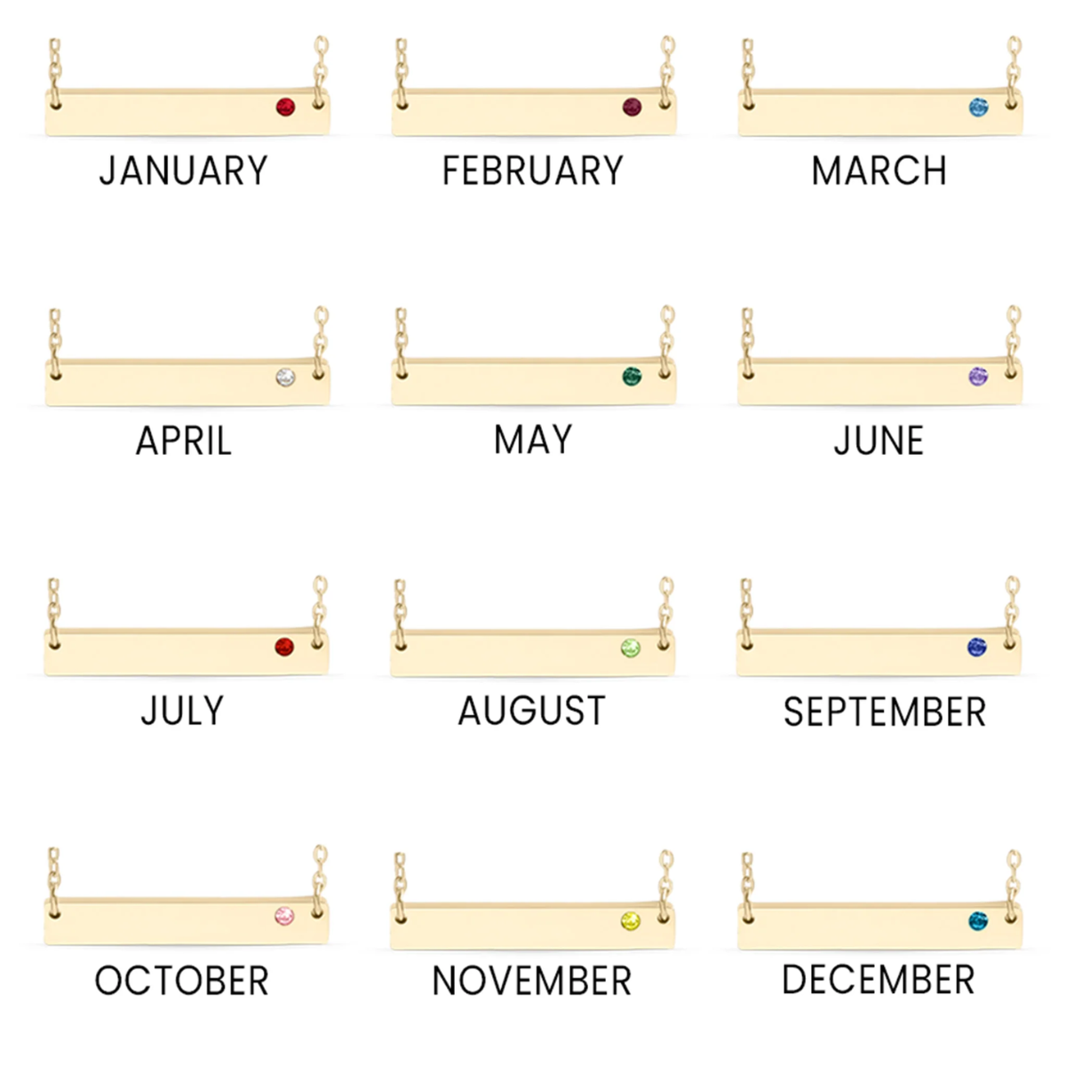 Birth Stone Necklace