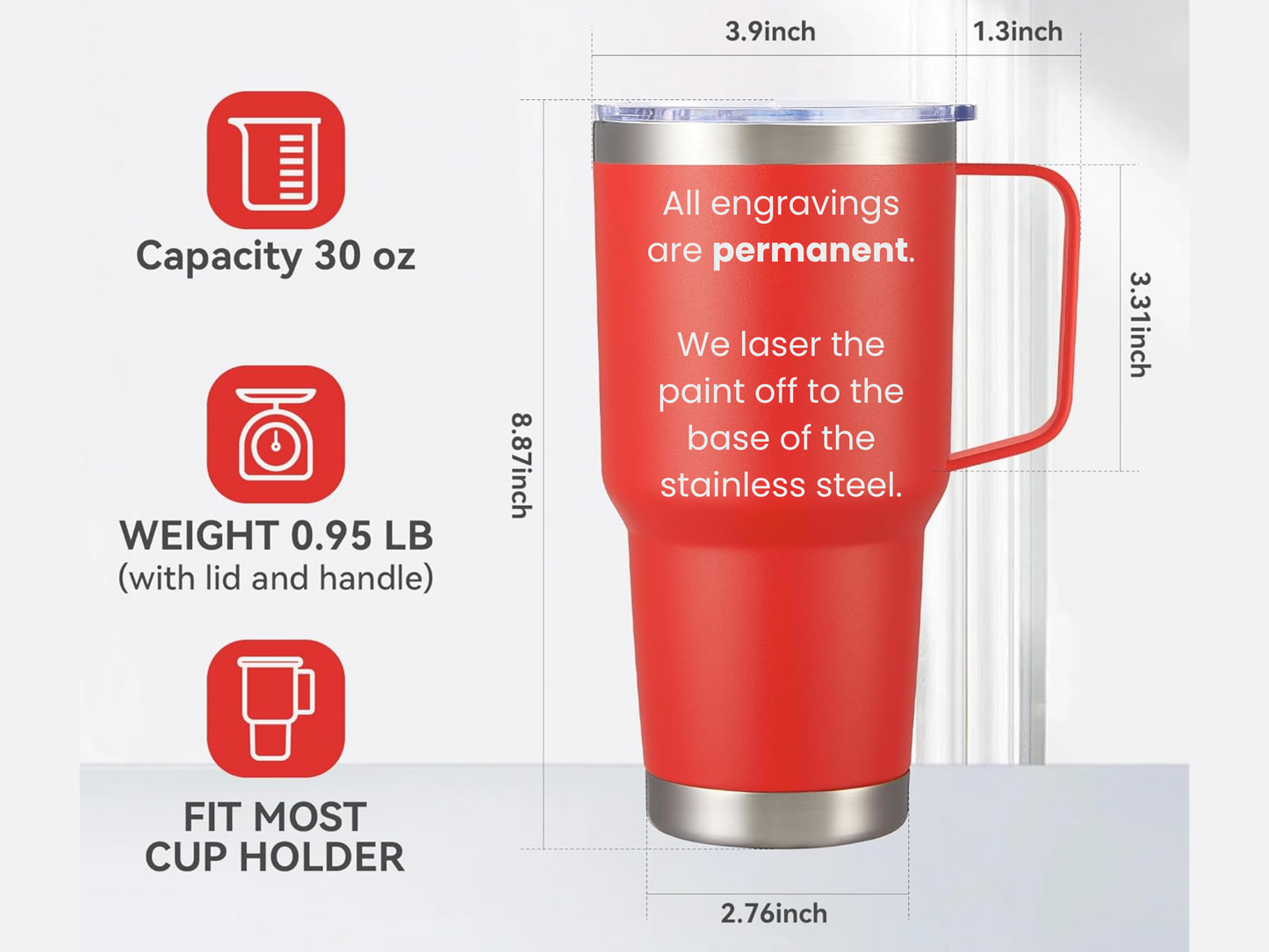 Custom Logo 30 oz Tumbler
