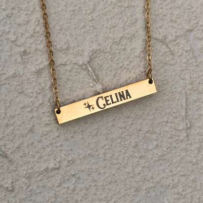 Gold Bar Necklace