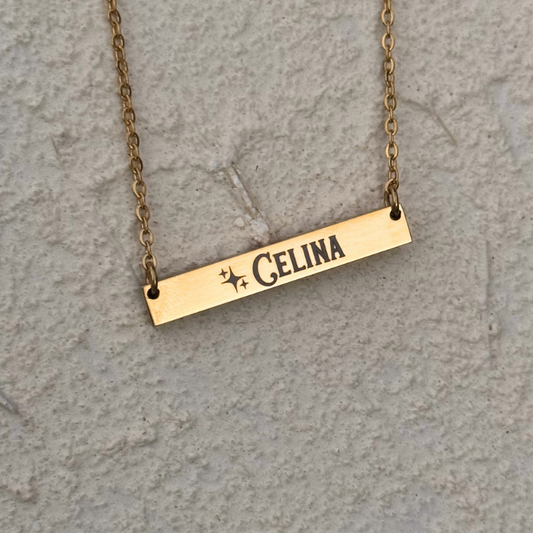 Gold Bar Necklace