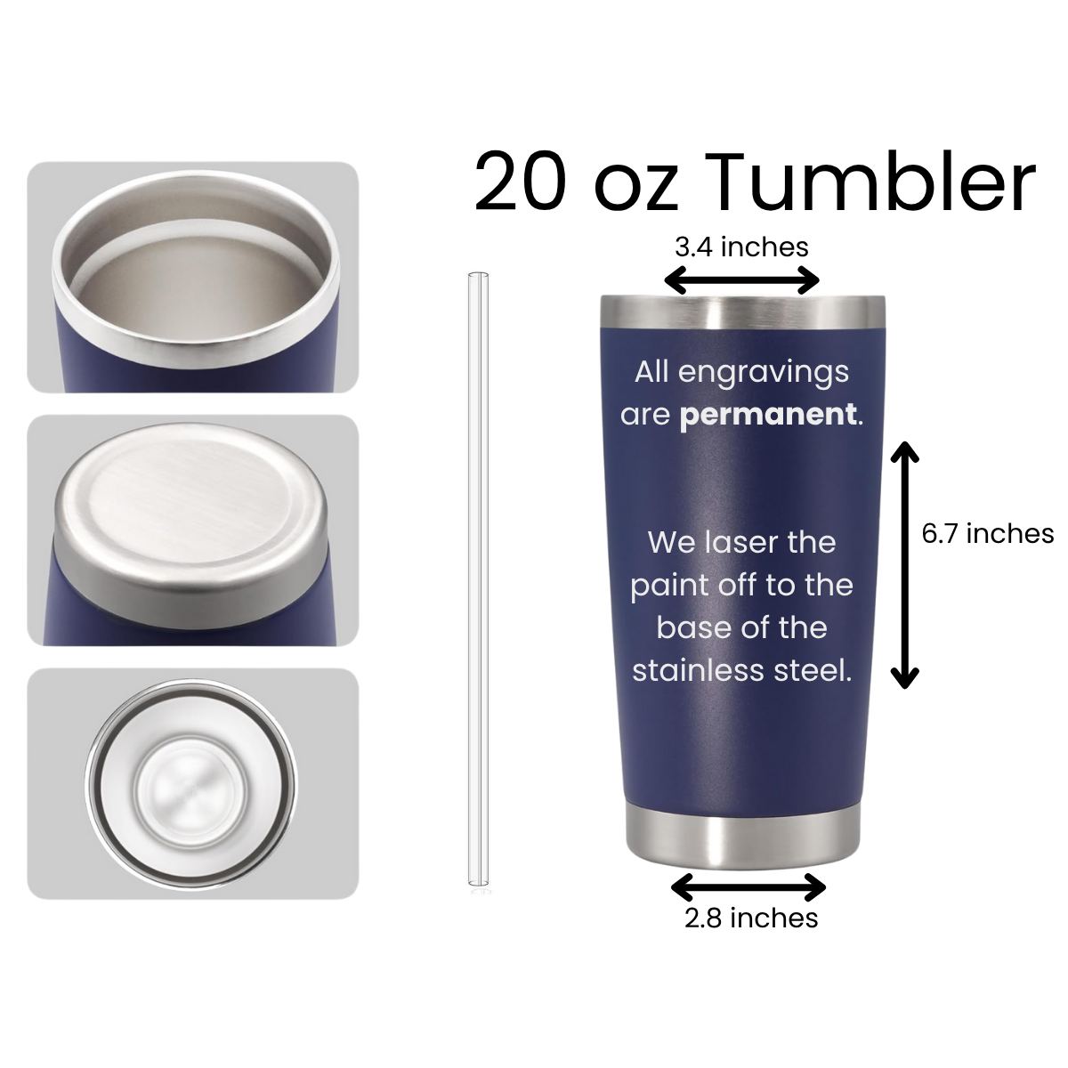 Custom Logo 20 oz Tumbler