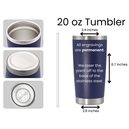 Custom Logo 20 oz Tumbler