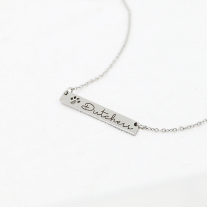 Pet Name Necklace