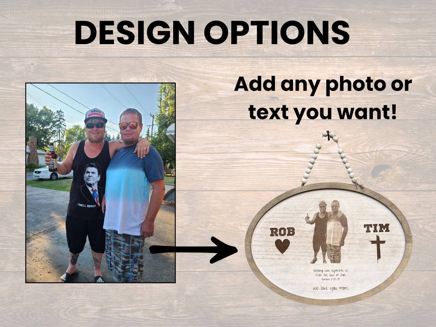 Personalized Wood Photo