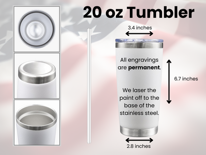 Charlie Kirk 20 oz Tumbler