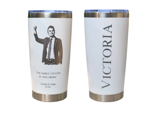 Charlie Kirk 20 oz Tumbler