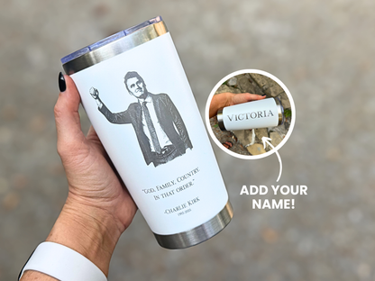 Charlie Kirk 20 oz Tumbler