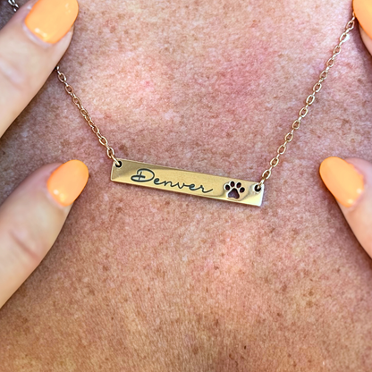 Pet Name Necklace